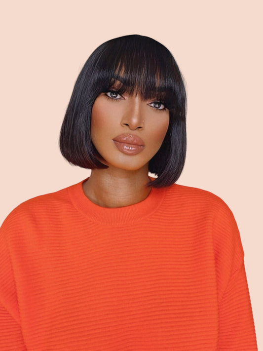 Straight Fringe Wig